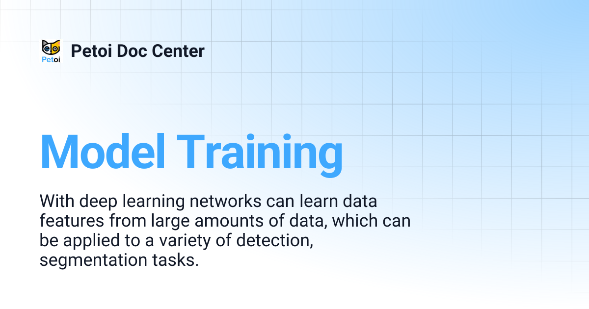 Model Training | Petoi Doc Center