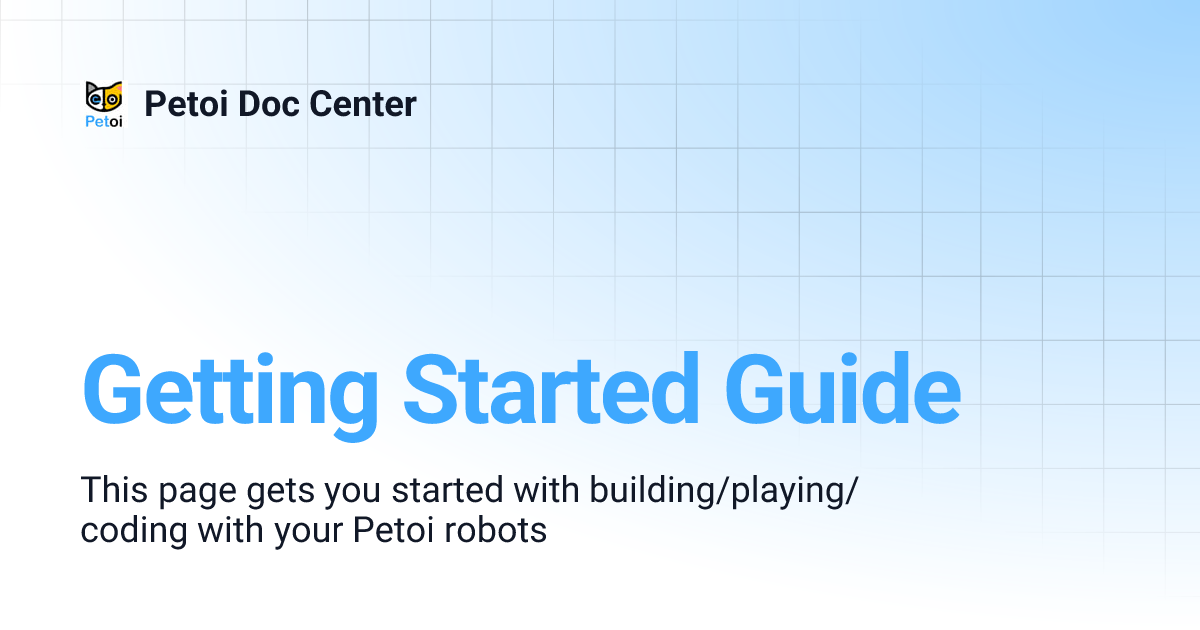 getting-started-guide-petoi-doc-center